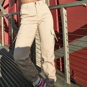 GARAGE tan cargo pants